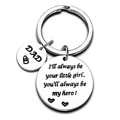 Photo Keychains Buy Father And Daughter Quote ART PRINT I'll Always Be Your Little Girl, You 'll Always Be My Hero, Dad, Family, Inspirational, Gift, Wall Art Online In India Deals For