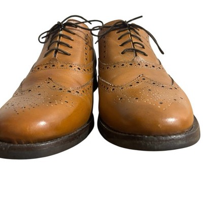 Samuel Windsor Wing Tip Shoes Brown Brogue Oxford Italian Leather BV126 Samuel Windsor Men main image 4