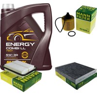 Inspektionspaket 5L Mannol Energy 5W-30 FüR Toyota Verso 1.8 1.6 Avensis Kombi