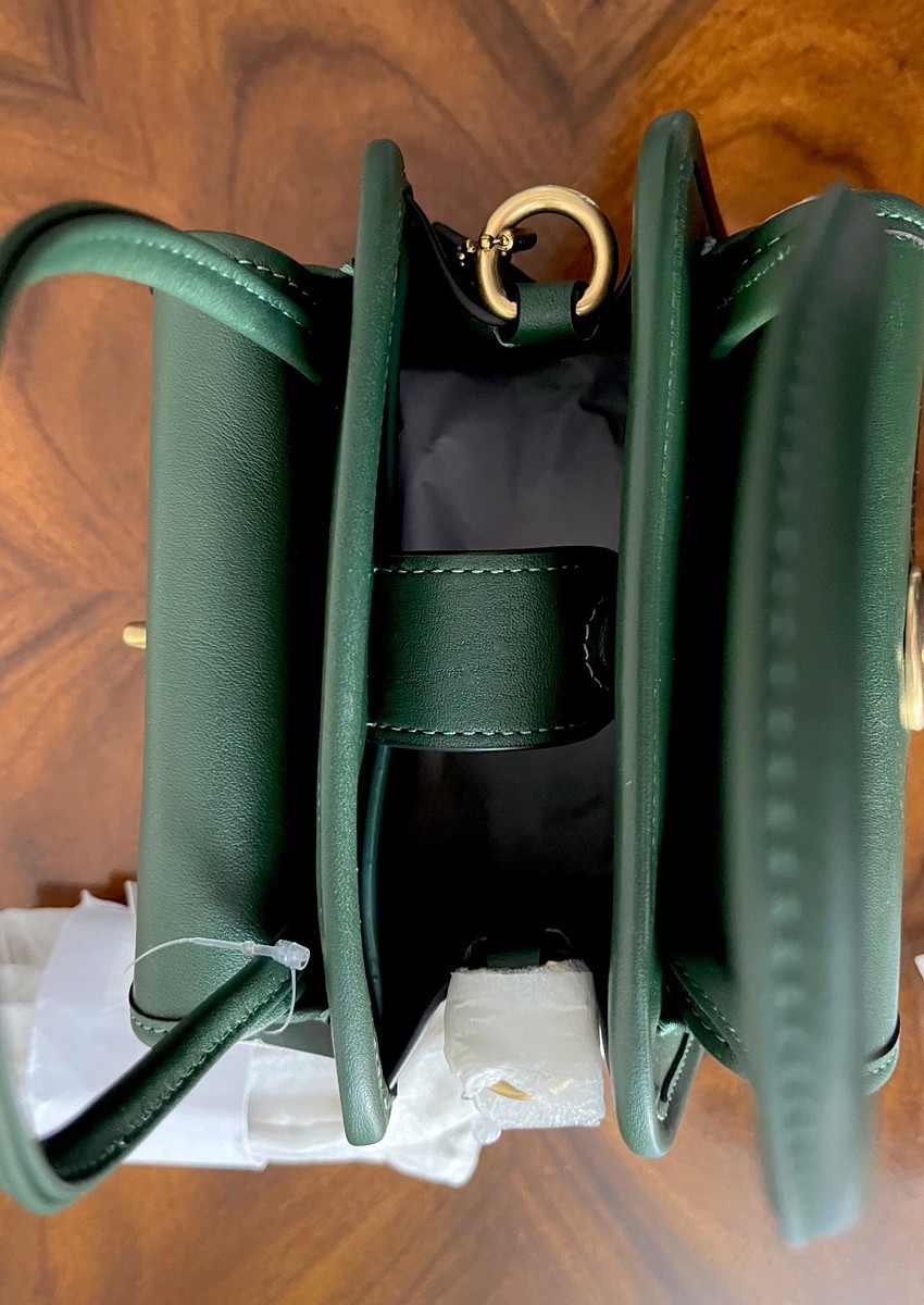 COACH Originals Hunter Green Glovetanned Leather Mini Safari