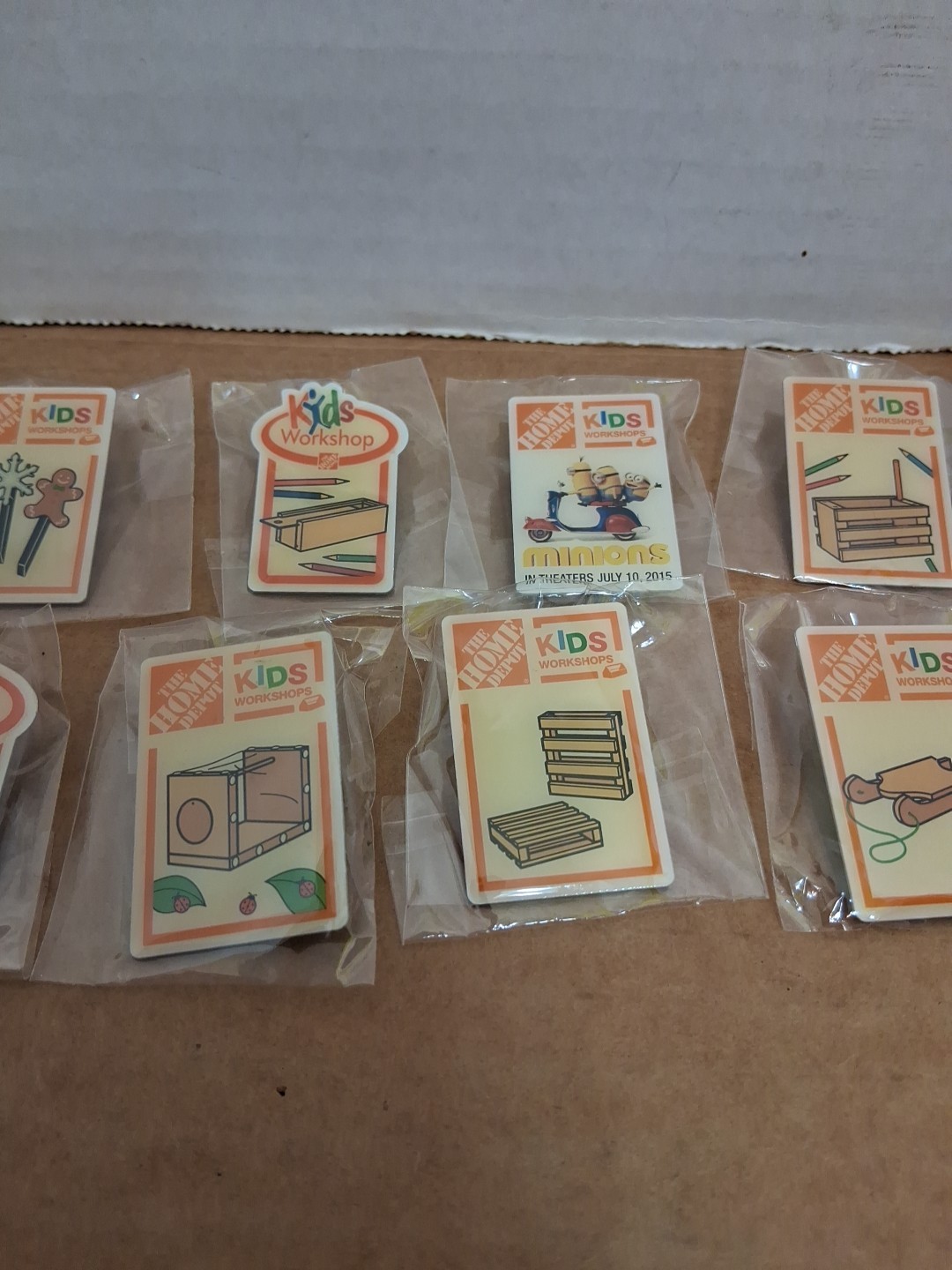 New Home Depot Kids Workshops 15 Pin Lot 
