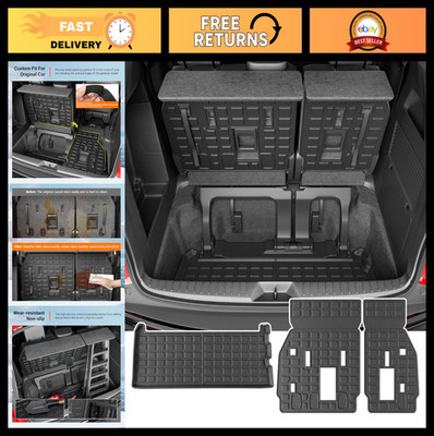 3rd Row Cargo Mat for 2021-2026 Toyota Sienna, TPE Trunk & Backrest Liner, Acces