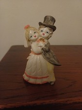 Uroczy topper na ciasto dla panny młodej i pana młodego nowy bez pudełka 4 1/2" wysokości