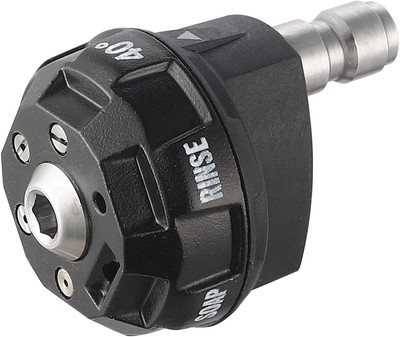 Meteor Blast Pressure Washer Nozzle, 6-in-1 Quick Change Orifice 3.0, Black 