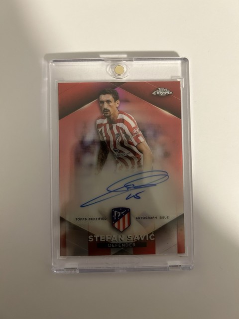 Topps Chrome Atletico Madrid 22/23 Stefan Savic on Card auto /5
