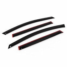 For Nissan Sentra Sedan 2007-12 Outside-mounted Dark Smoke Jdm Window Visors 4pc