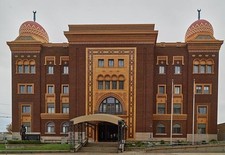 The downtown Abu Ben Adhem Shrine Mosque, a 1923 Masonic building that is often