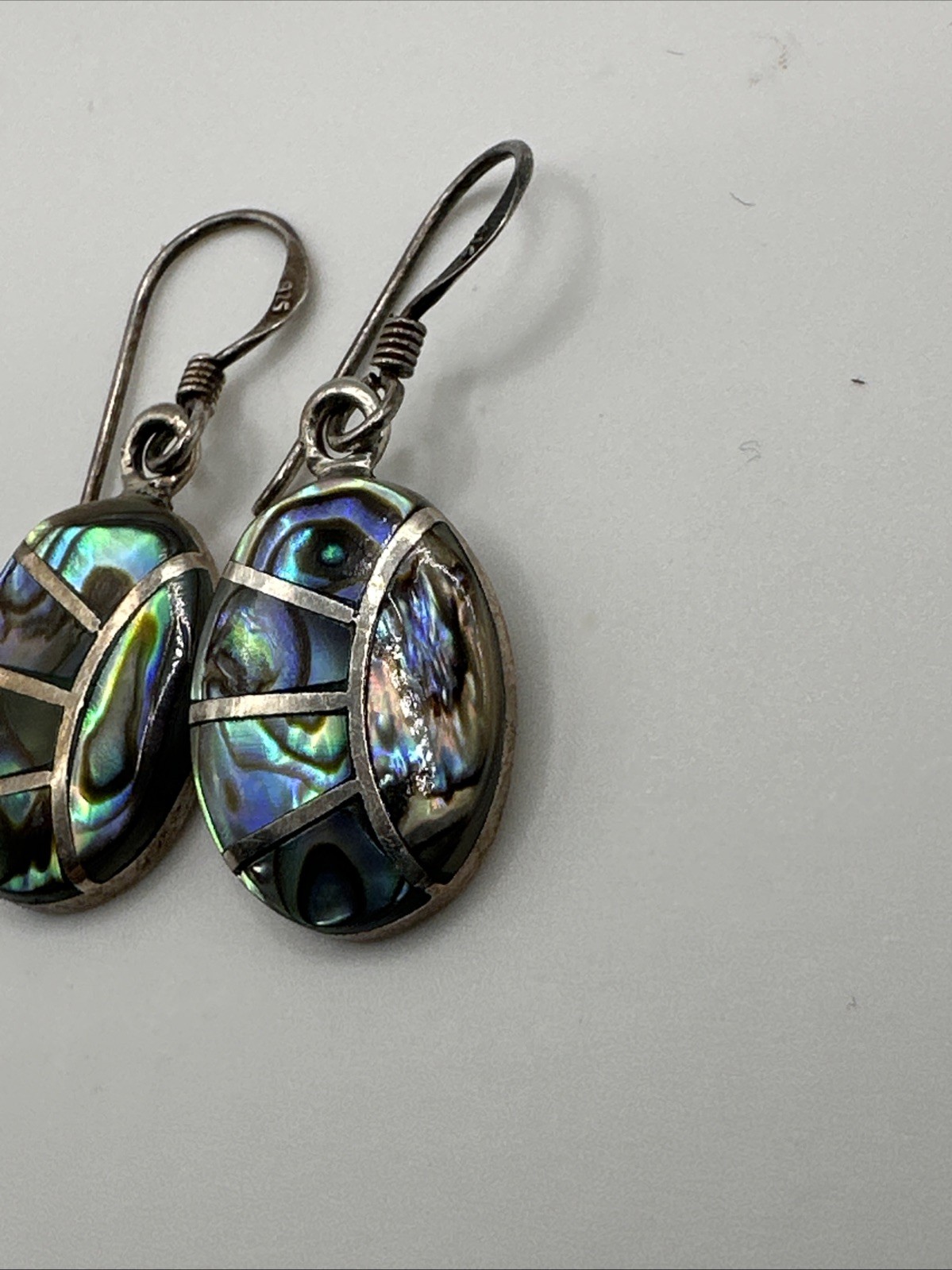 Drop Dangle 925 Silver Abalone Shell Gemstone Mot… - image 16