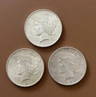 Lot of 3 - 1922 Peace Dollars, 90% Silver!
