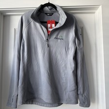 North Face Women s Large Slim Fit Quarter Zip Pullover Gray New With Tags
