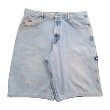 VTG Tommy Hilfiger Light Wash Denim Carpenter Shorts Skater Grunge 90s Men 38