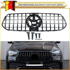 K&uuml;hlergrill Sport Grill GT Style Schwarz f&uuml;r Mercedes GLE W167 C167 V167 2020+