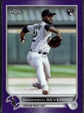 2022 Topps Chrome Update #USC22 Anderson Severino Purple Refractor