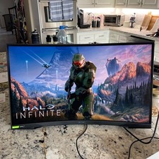 Samsung Odyssey G7 27" 1440p 240Hz HDR Curved Gaming Monitor - Black