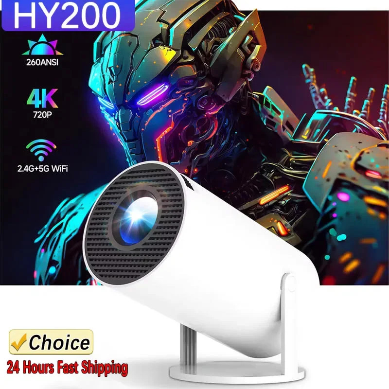 Vidéoprojecteur HY200 4K intelligent avec focus électrique et Android 11