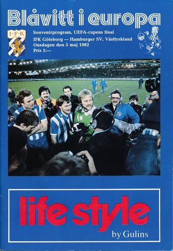 UEFA CUP FINAL 1982 Goteborg v Hamburg