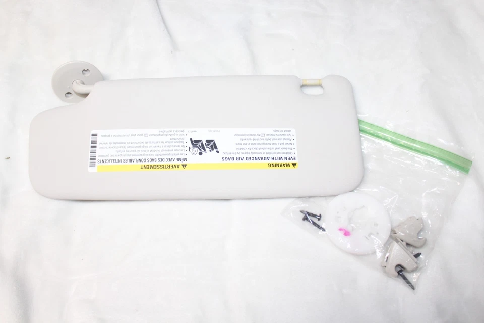 Parasol Chevy Cruze 17-19 con clips parasol espejo tocador derecho BLANCO marfil limpio Foto 3 de 3