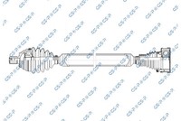 GSP Antriebswelle FüR VW Golf VII 5G1 BE1 AM1 BA5 Seat Leon 5F1 5F_ 5F8 5F5