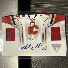 2011-12 Michael Cammalleri  20/50 Game- worn material Auto