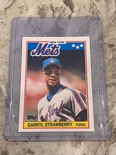 1988 Topps UK Minis #76 Darryl Strawberry New York Mets Baseballkarte 9I