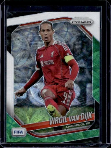 2025-26 Panini Prizm FIFA Virgil van Dijk Choice Green &amp; White Prizm #103