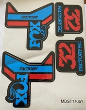 Kit Stickers DEVINCI FOX 32 Factory SC Step-Cast Rouge & Bleu