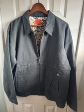 Y2K Mens Volcom Gray Striped Corporate Line L...