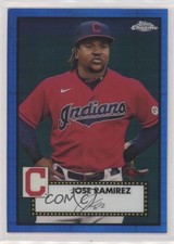 2021 Chrome Platinum Anniversary Mega Box Blue Prism Refractor Jose Ramirez 2k3