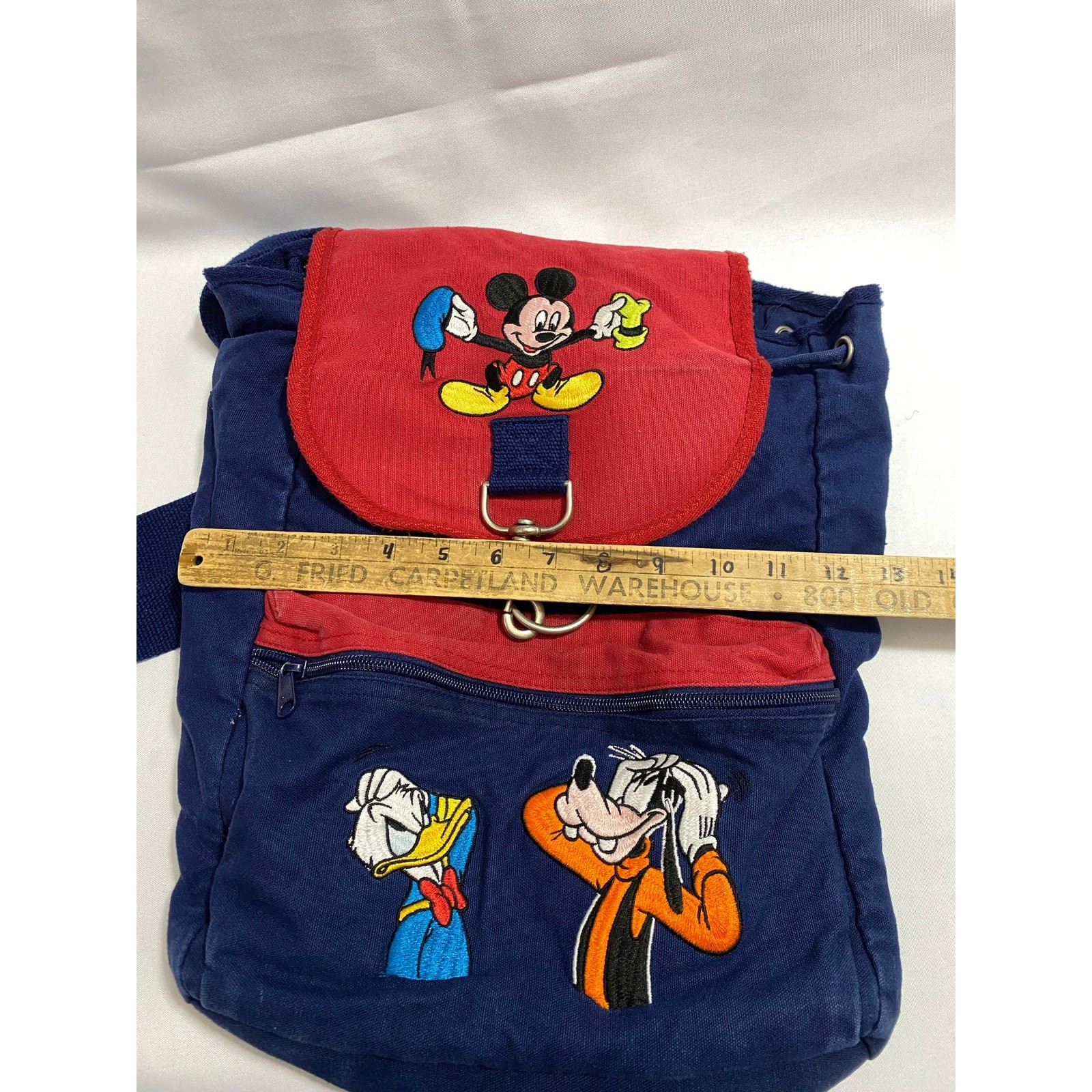Disney Store Drawstring Backpack — Mickey Mouse &… - image 3