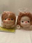 LOT 4 Vintage Westrim Crafts Mitzy Doll Brown  Heads Yarn Hair Hands  4" Parts — photo 2