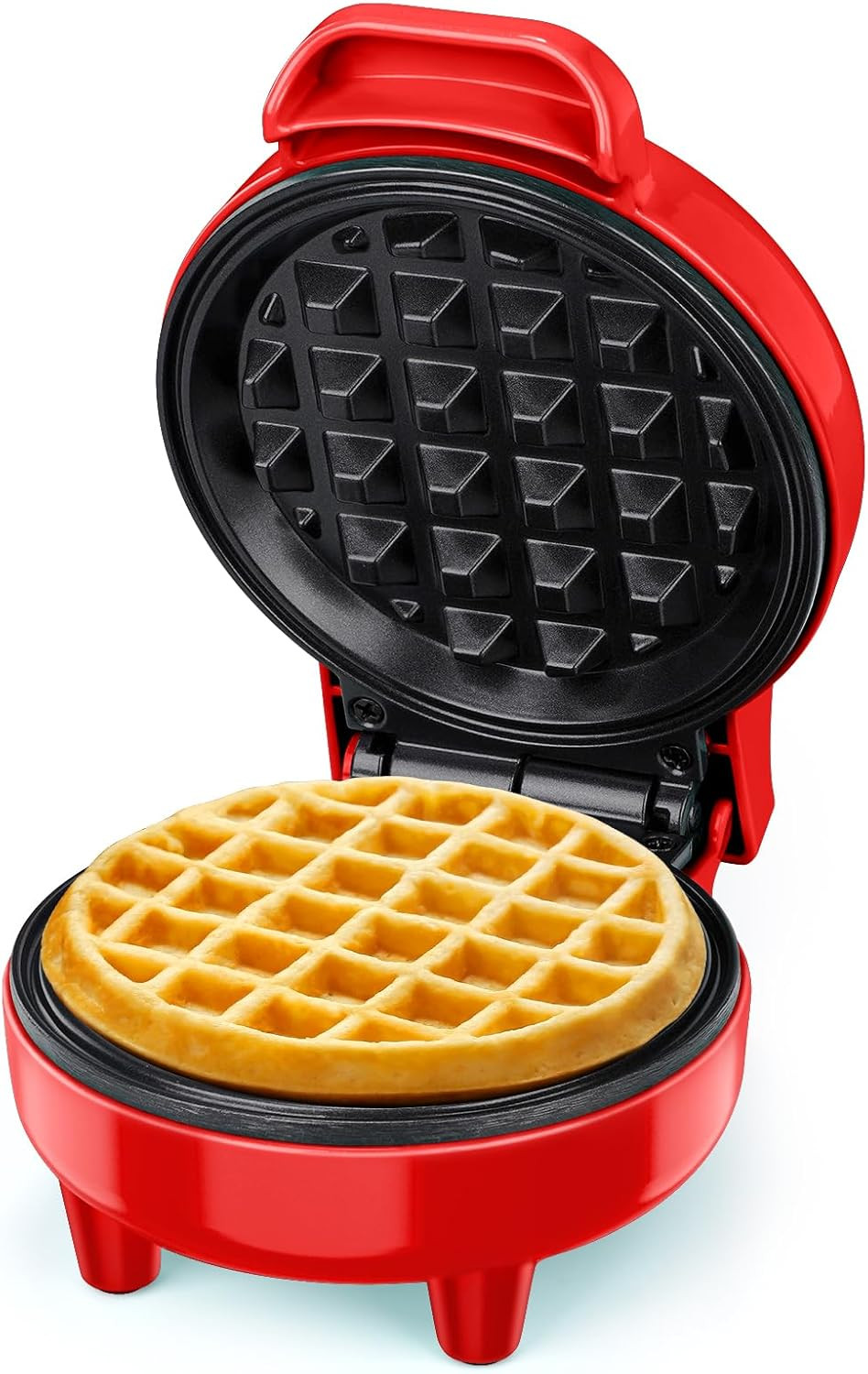 Idea Regalo: Mini Piastra per Waffle 550W - Colorata e Compatta - 1