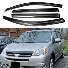 Window Vent Visor For Toyota Sienna 2004-2009 JDM Wavy Sun Rain Guards