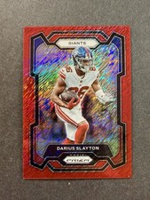 DARIUS SLAYTON 2023 Panini Prizm Red Shimmer /35 New York Giants #220 FOTL