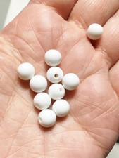 Morezmore M00700-10 10pc White Beads 8mm Animatable Stop Motion Puppet Eyes