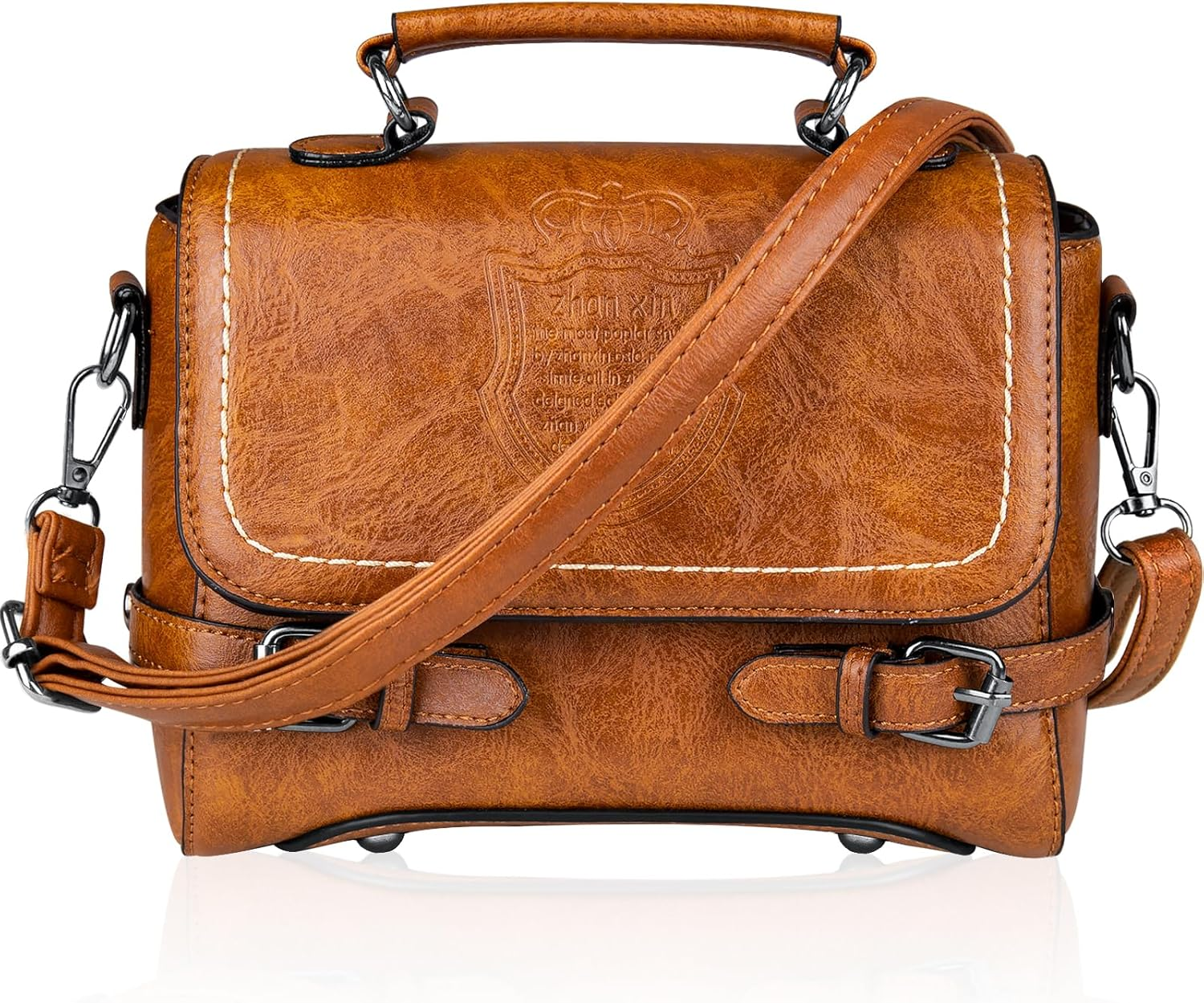 Shoulder Bag for Women, Cute Soft PU Leather Small Crossbody Purses Handbags, Tr-image