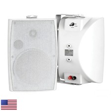 Herdio HE-502WTB-US 5.25" 300W Outdoor Bluetooth Speakers Waterproof White Pair