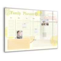 Glas Memoboard Komplett Mit Schwarzem Marker Schwamm Magneten Familienplaner
