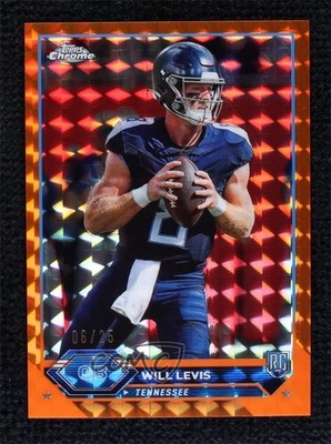 2023 Composite Topps Chrome Orange Geometric Refractor 6/25 Will Levis #4 1cc7