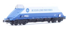 Graham Farish 377-101C JGA Bogie Hopper 'Buxton Lime Industries' White & Blue No