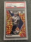 2020 Panini Mosaic - MVPs Tom Brady #298 Mosaic Reactive Orange Prizm PSA 10