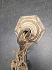 Antique Cast Metal Canopy & Light Part — photo 2