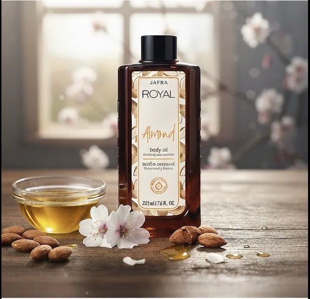 Jafra Royal Almond Rich Body Oil With Vitamin E 7 Fl Oz / 475ml ~ NEW