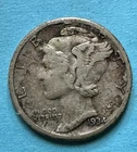 1934 Mercury Dime. 90% Silver VF Condition. Charity Auction/Animal Rescue.
