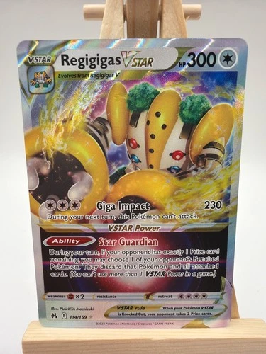 Regigigas VStar 114/159 - Crown Zenith - HOLO - RARE - POKEMON