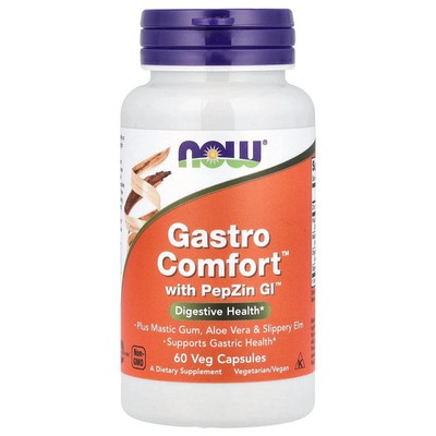 2 X NOW Foods, Gastro Comfort� with PepZin GI�, 60 Veg Capsules