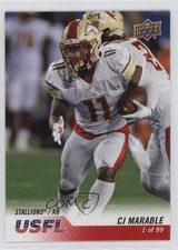 2023 Upper Deck USFL Red /99 CJ Marable #19 3d7