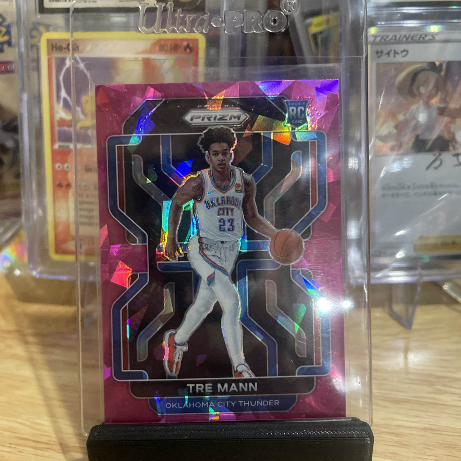 2021-22 Panini Prizm - Tre Mann #274 Pink Pulsar Prizm /42 (RC)