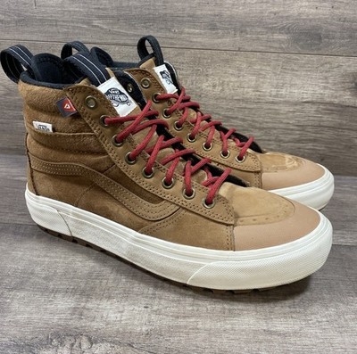 Vans SK8-Hi MTE Primaloft Weather Resistant Brown Leather Sneakers Mens Size 8.5