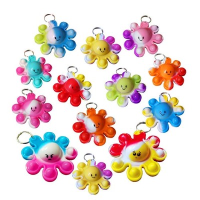 100 Packs Bulk Ocean Octopus Mini pop Fidget Assorted Color Cute Sea Creature...