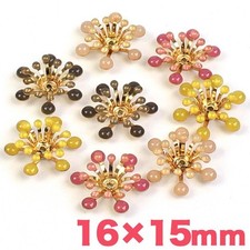 Beads Milk Crown Metal Parts 16&times;15mm